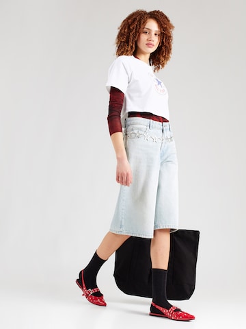 Tricou 'CHUCK' de la CONVERSE pe alb