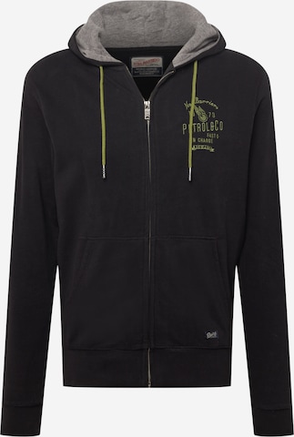 Petrol Industries Sweat jacket in Black: front