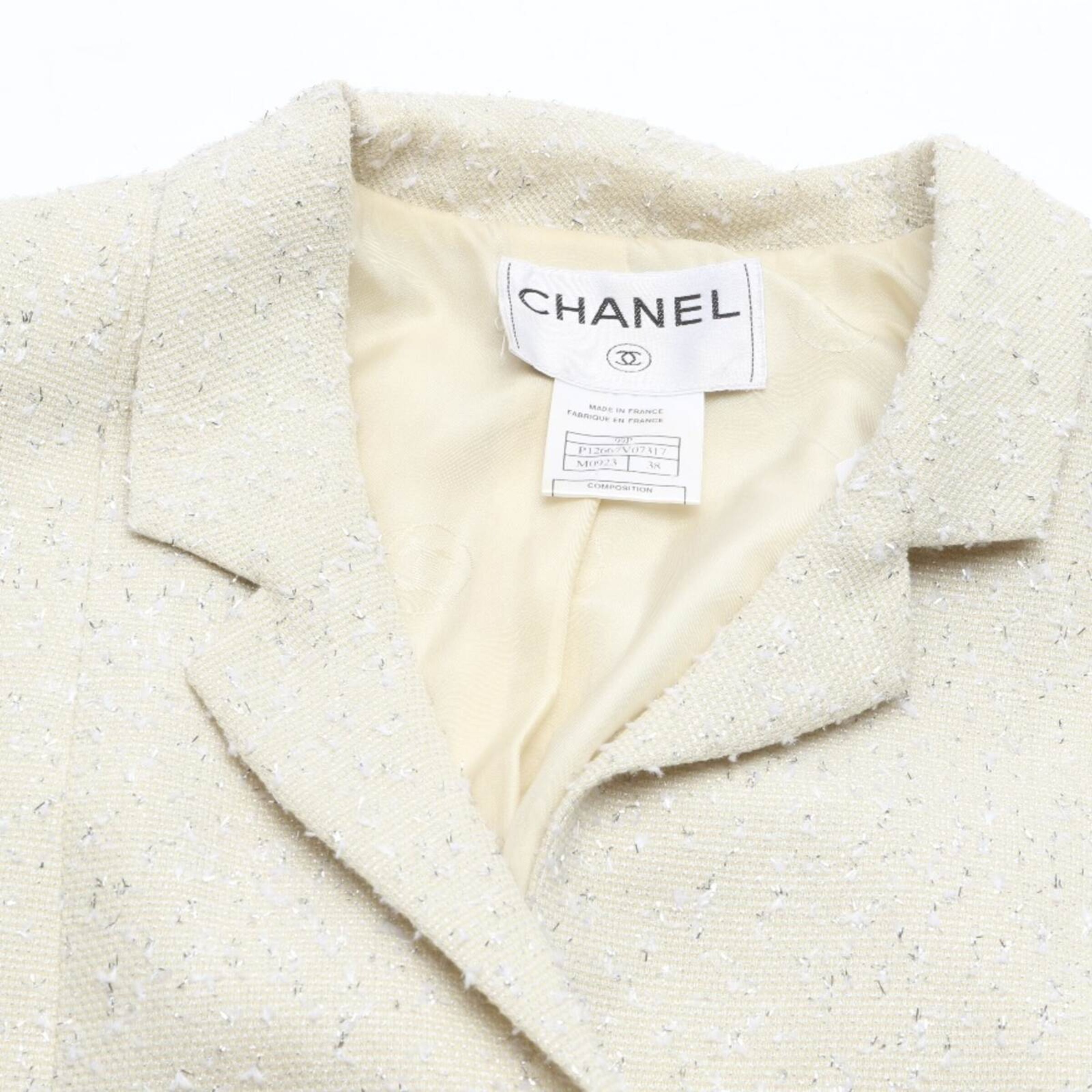 CHANEL Blazer in S in White