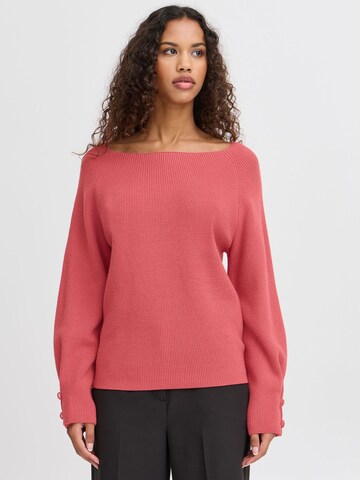 ICHI Shirt 'Boston' in Pink: Vorderseite