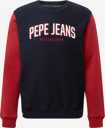 zils Pepe Jeans Sportisks džemperis 'PERSEUS': no priekšpuses