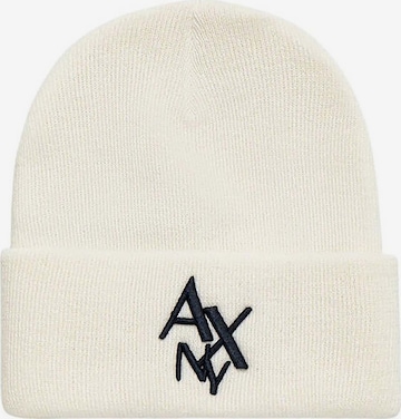 Bonnet ARMANI EXCHANGE en blanc : devant