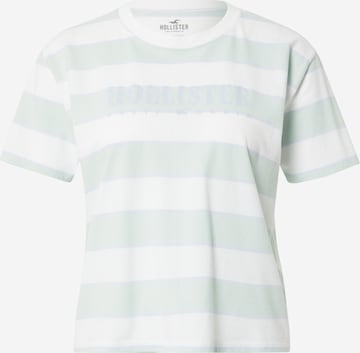 HOLLISTER T-shirt i grön: framsida