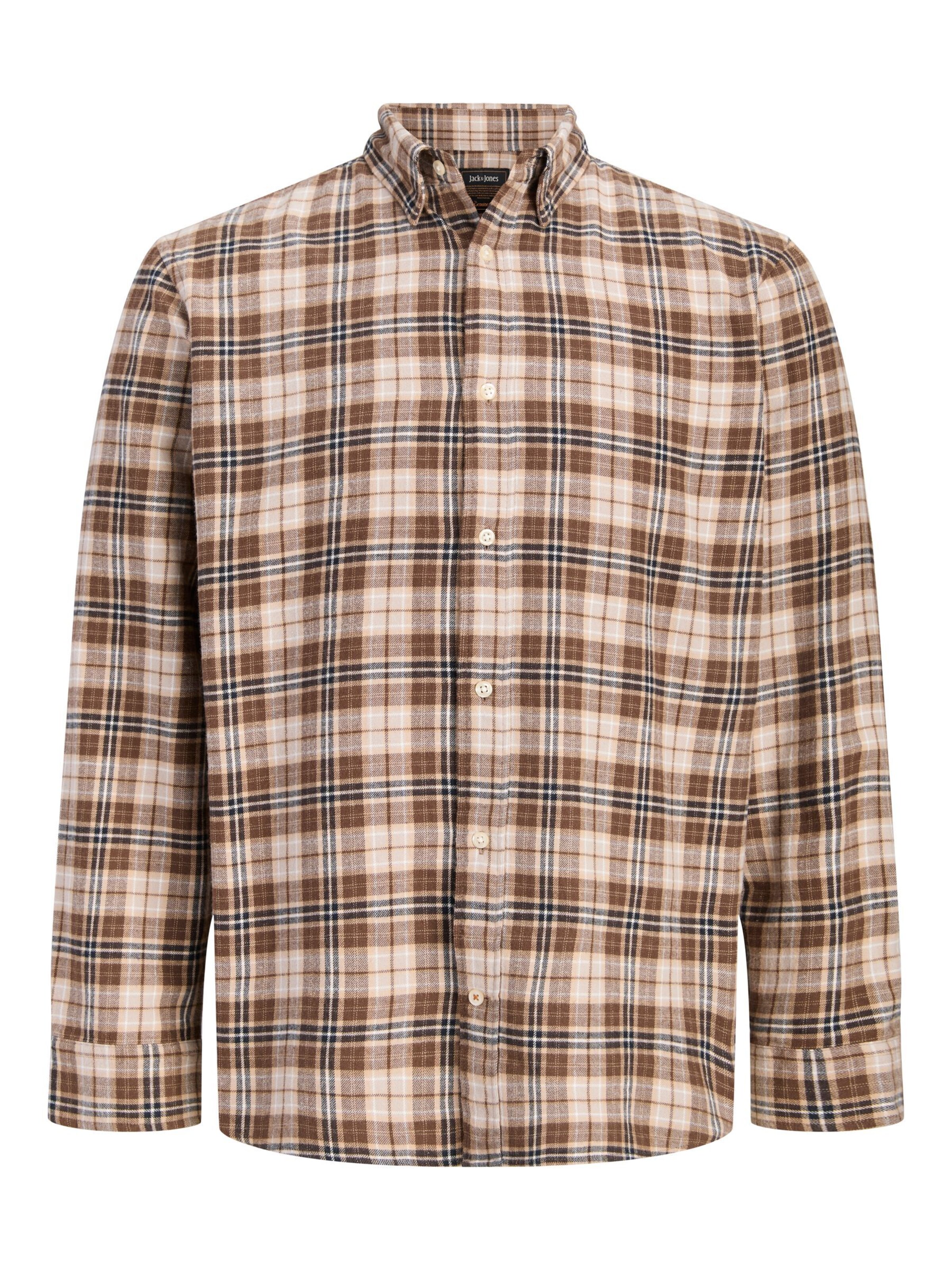Camicia 'JJEField' di JACK & JONES in marrone: frontale