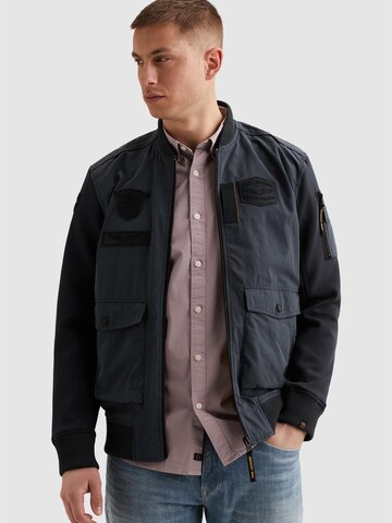 Giacca di mezza stagione 'Hybrid jacket with flight pocket' di PME Legend in blu: frontale
