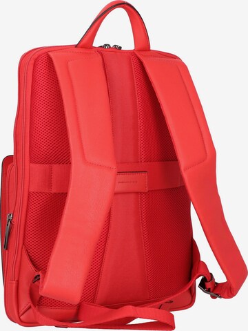 Piquadro Backpack 'Akron ' in Red