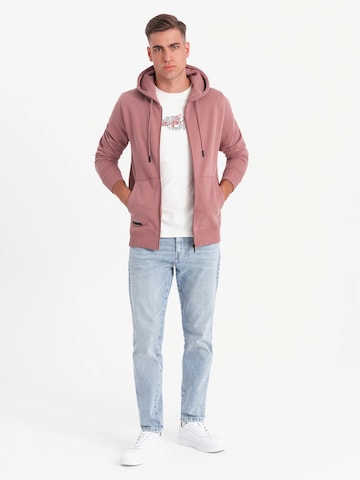 Ombre Sweat jacket in Pink