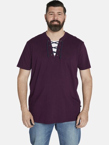 T-Shirt Charles Colby en violet : devant