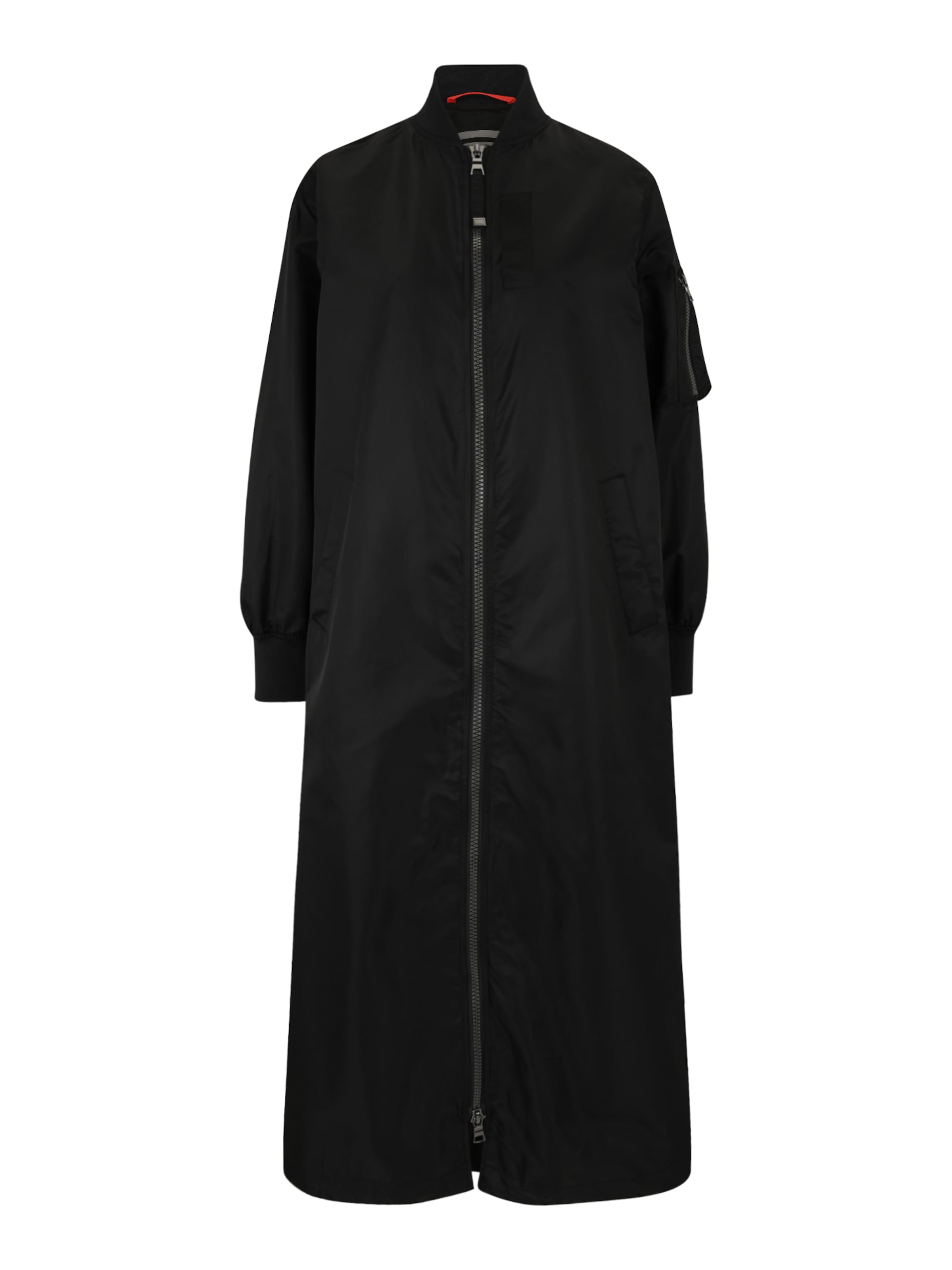 No. 1 Como Between-seasons coat 'HANNI' in Black: front