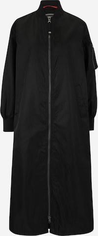 melns No. 1 Como Starpsezonu mētelis 'HANNI': no priekšpuses