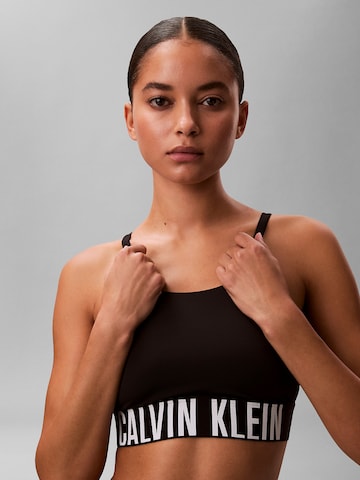 Calvin Klein Swimwear Bustier Bikinitop in Zwart