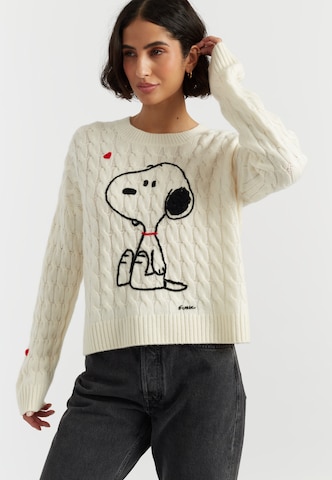 Chinti & Parker Trui 'Snoopy' in Beige