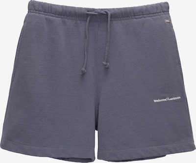 Pull&Bear Shorts in taubenblau / weiß, Produktansicht