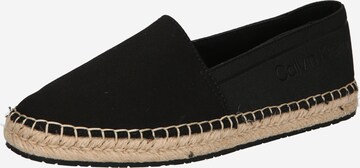 Calvin Klein Espadrilles in Zwart: voorkant