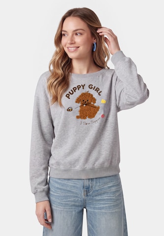 Sweat-shirt MYMO en gris : devant