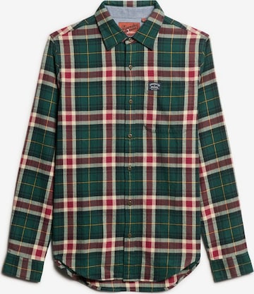 Superdry Overhemd in Groen: voorkant