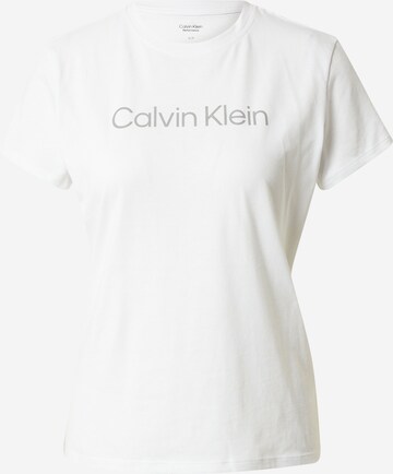 Calvin Klein Sport Funkční tričko – bílá: přední strana