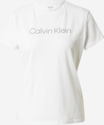 Calvin Klein Performance - Camiseta funcional en blanco: frente