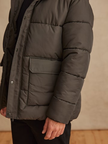 DAN FOX APPAREL Winter jacket 'Jayson' in Grey