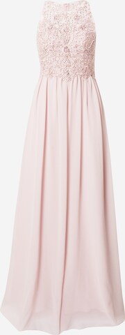 Robe de soirée Laona en rose : devant