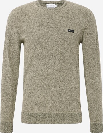 Calvin Klein Sweater in Green: front