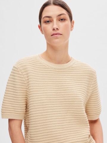 SELECTED FEMME Pullover in Beige