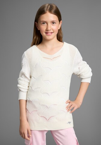 KangaROOS Pullover in Weiß: Vorderseite