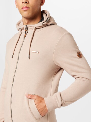 Ragwear Zip-Up Hoodie 'NATE' in Beige