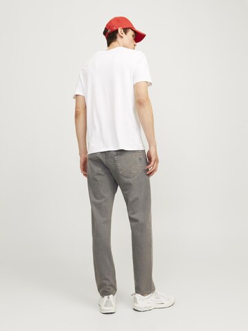 JACK & JONES Широка кройка Дънки 'JJICHRIS JJCOOPER' в сиво