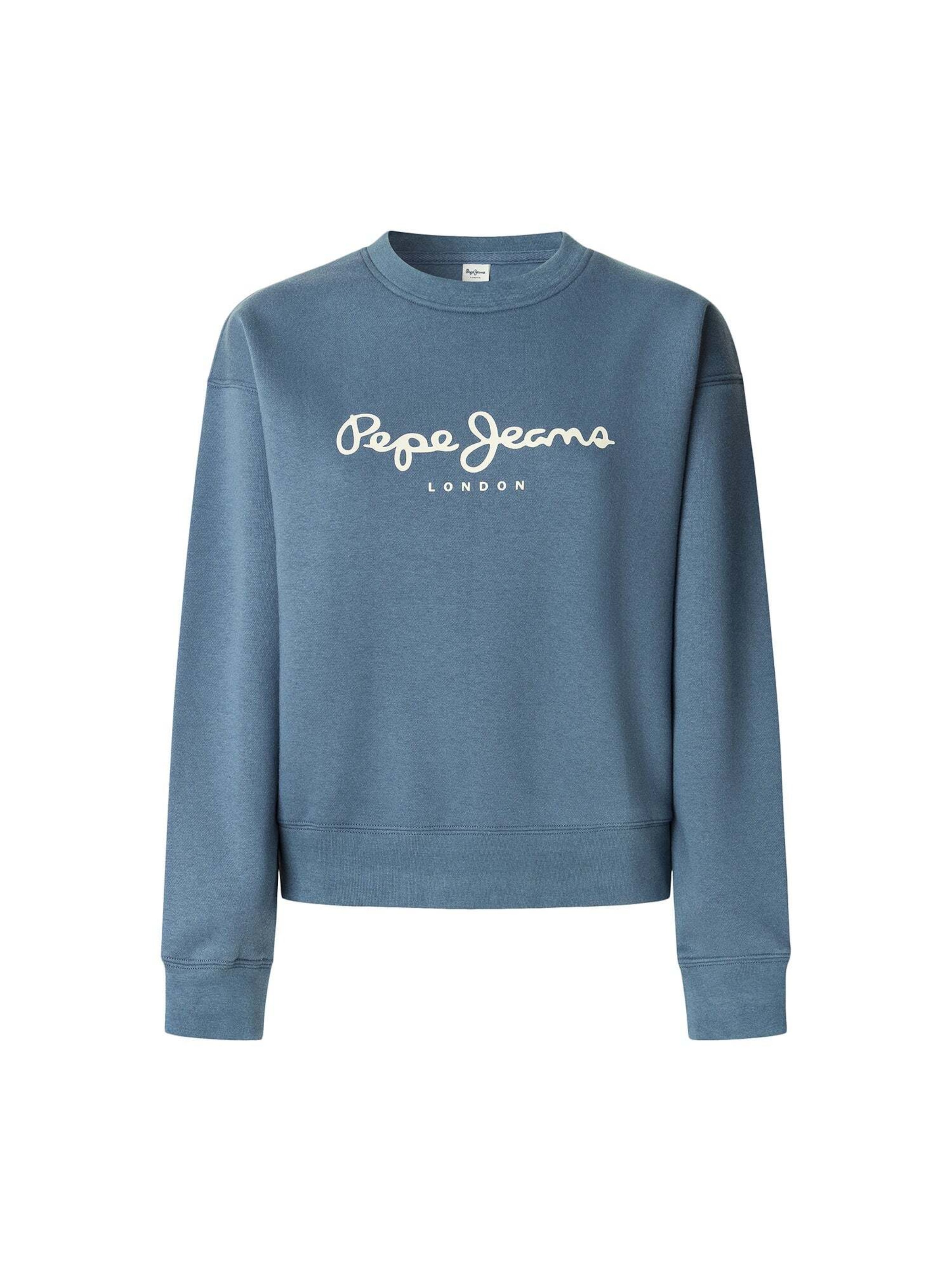 Pepe Jeans Sweatshirt 'Baddy' in Blue: front