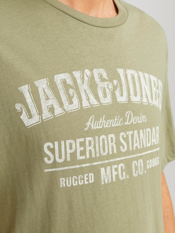 JACK & JONES قميص 'Jeans' بلون أخضر