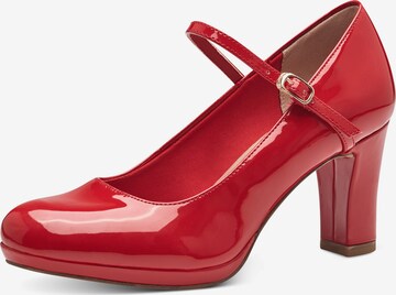 TAMARIS Pumps in Rood: voorkant