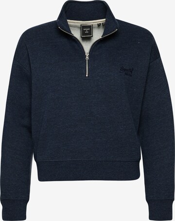 Sweat-shirt Superdry en bleu : devant