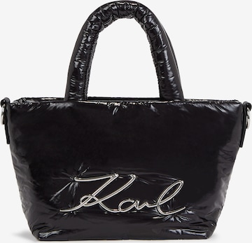 Karl Lagerfeld - Bolso de mano en negro: frente