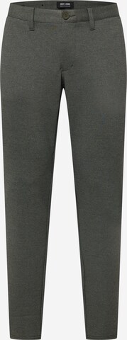 Coupe slim Pantalon 'Mark' Only & Sons en gris : devant