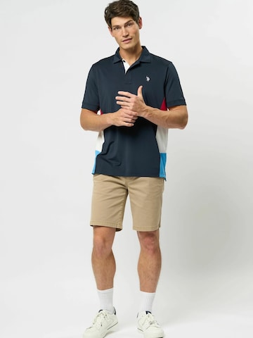 U.S. POLO ASSN. regular Lærredsbukser 'Lasse' i beige