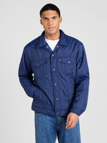 LEVI'S ® Демисезонная куртка 'Relaxed Fit Padded Truck' в Синий: спереди