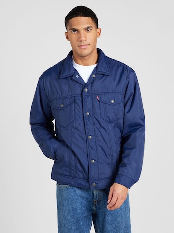 LEVI'S ®Prijelazna jakna 'Relaxed Fit Padded Truck' - plava boja: prednji dio