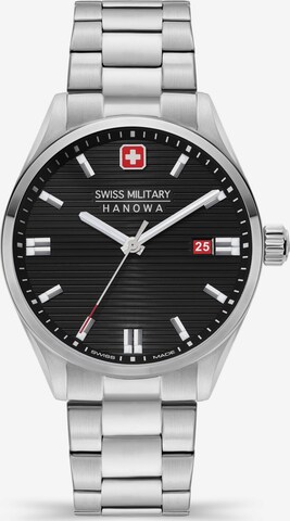 SWISS MILITARY HANOWA Analog watch 'Roadrunner' in Silver: front