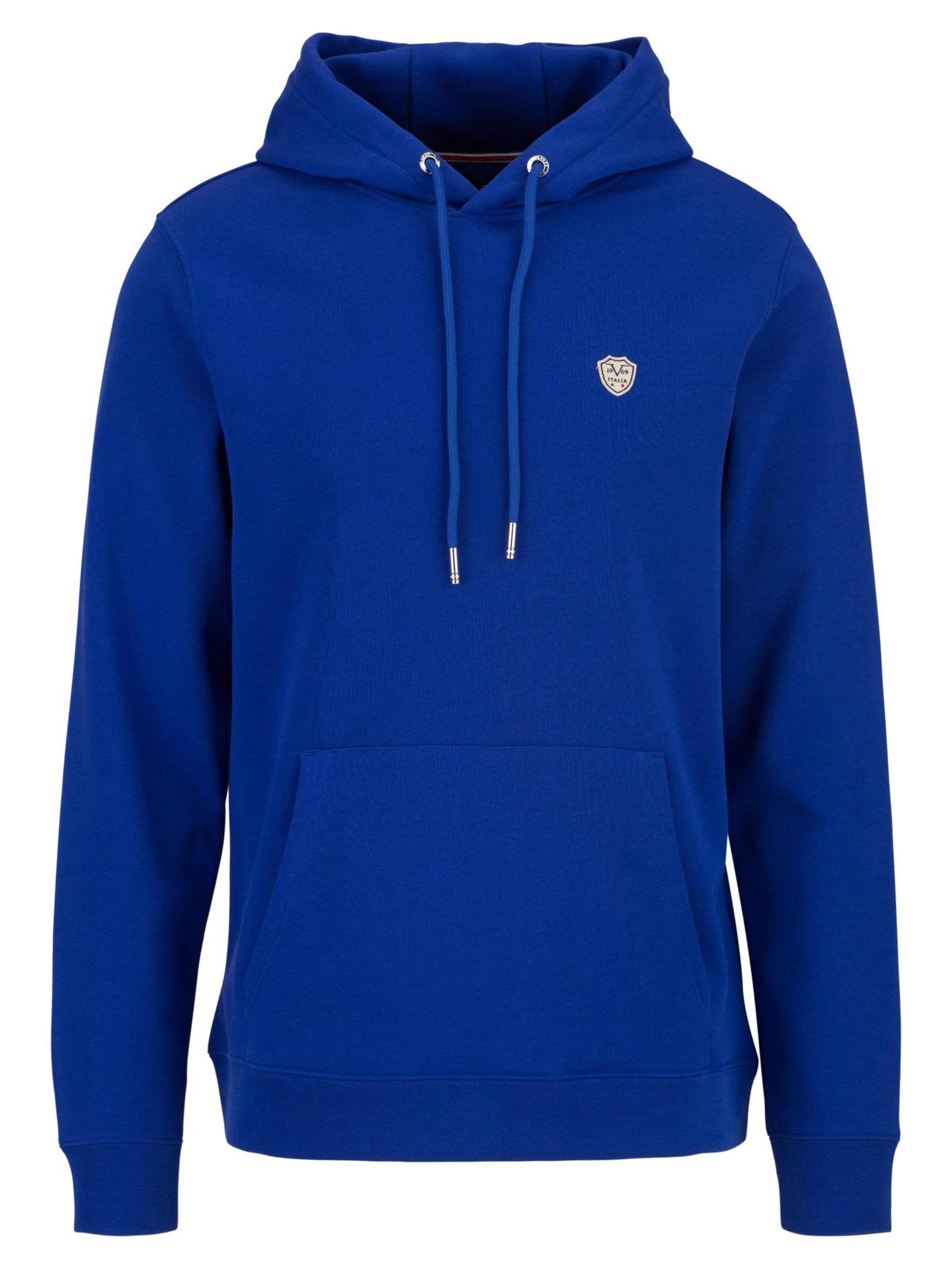 19V69 ITALIA Sweatshirt 'Matteo' i blå: framsida