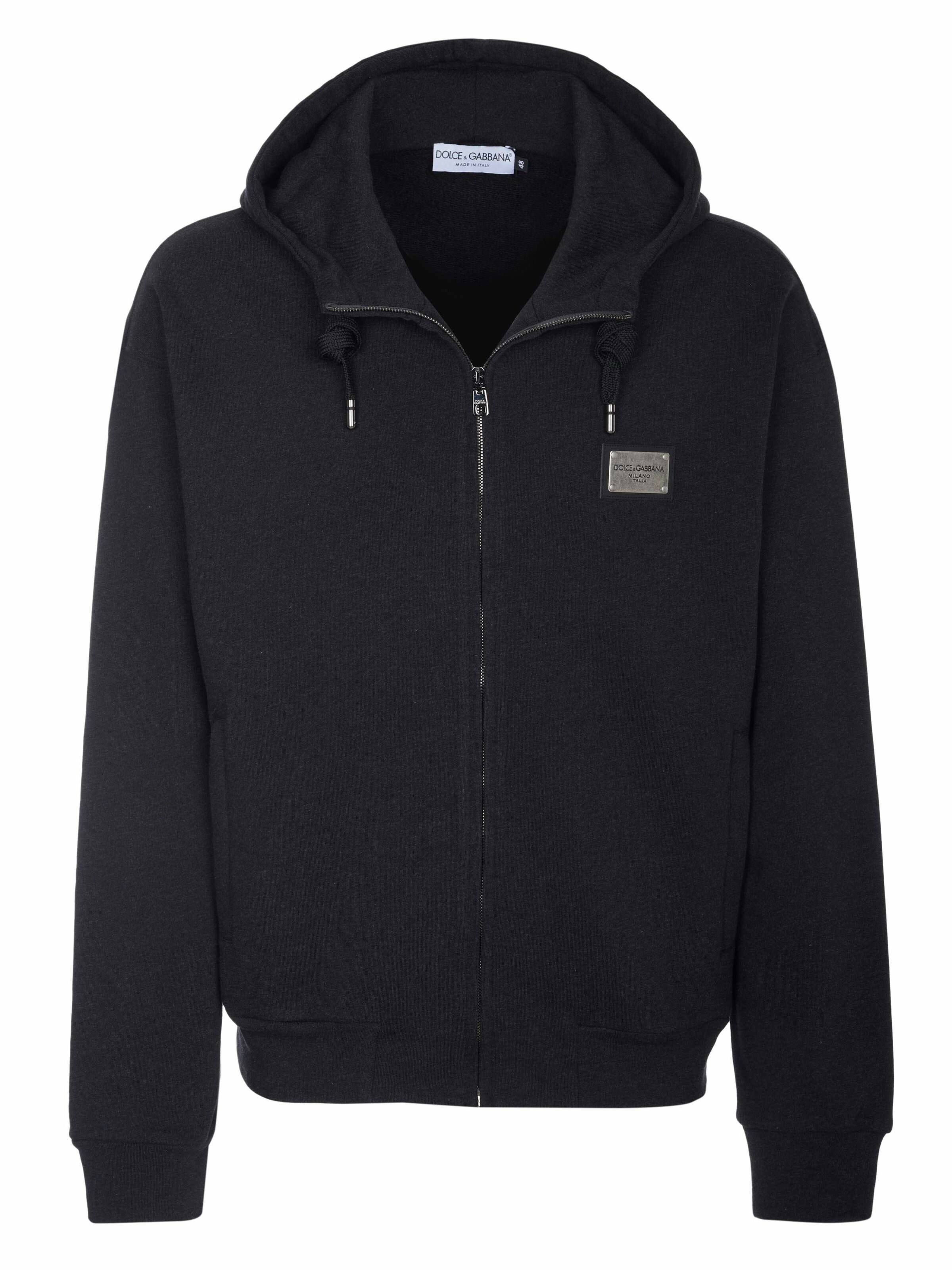 DOLCE & GABBANA Sweat jacket 'für Herren' in M in Black, Item view