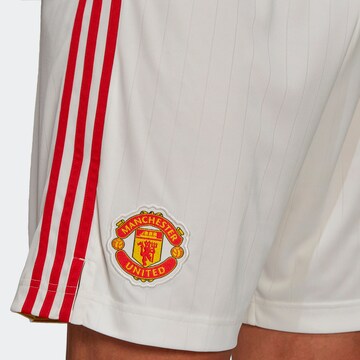 ADIDAS PERFORMANCE Regular Sportshorts 'Manchester United' in Weiß