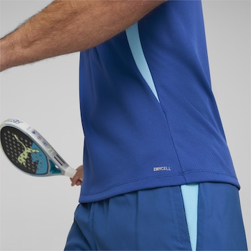 mėlyna PUMA Sportiniai marškinėliai 'Individual Padel'