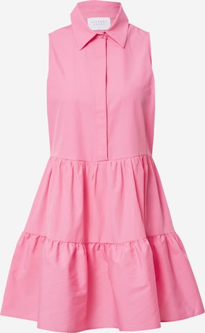 SISTERS POINT Платье-рубашка 'MIXA' в Ярко-розовый: спереди