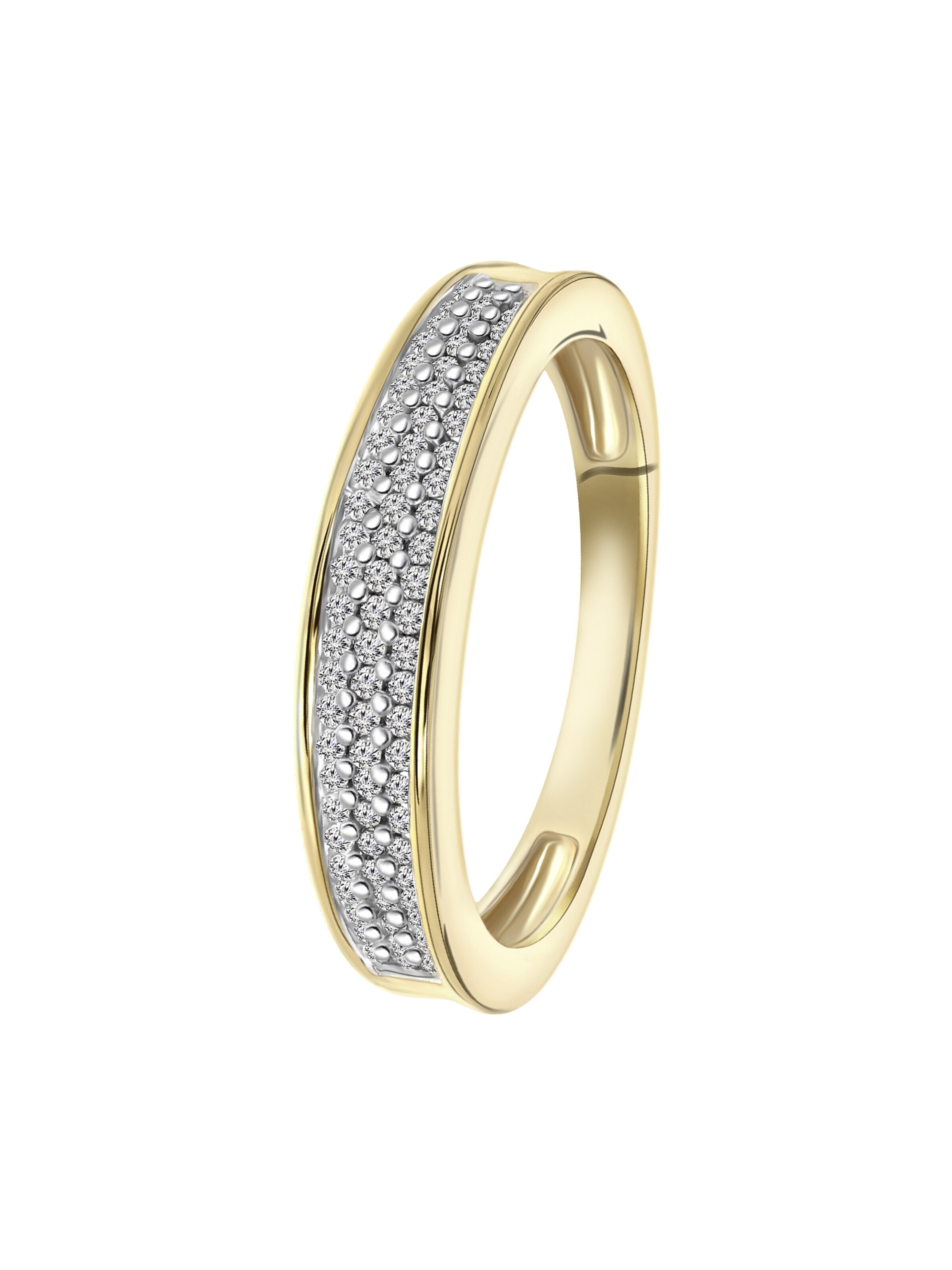 Lucardi Ring in Gold: front