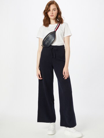 Wide leg Pantaloni di TOMMY HILFIGER in blu