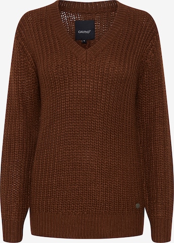 Oxmo Sweater 'Lavea' in Brown: front