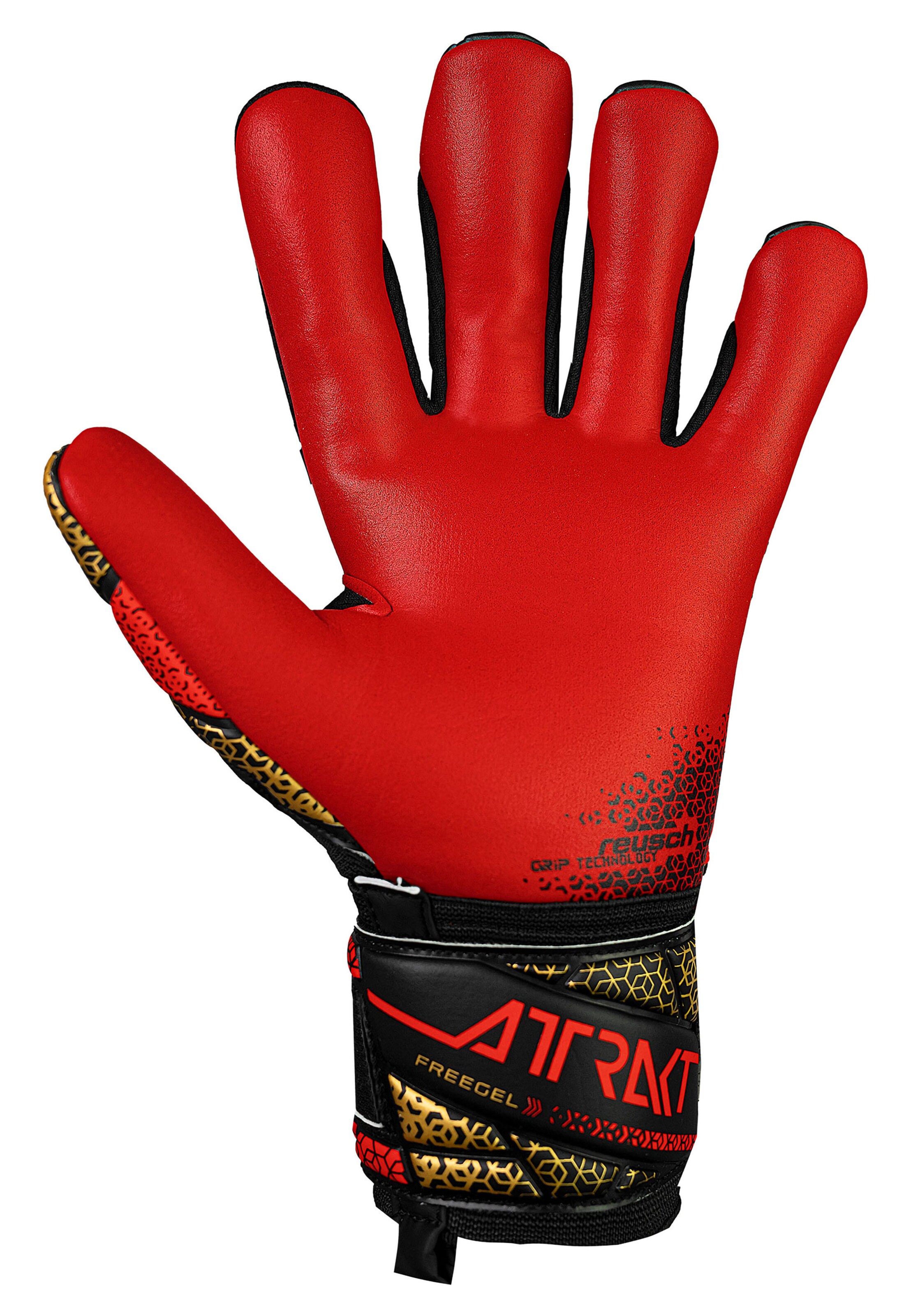 REUSCH Sports gloves 'Attrakt Freegel Silver' in Black