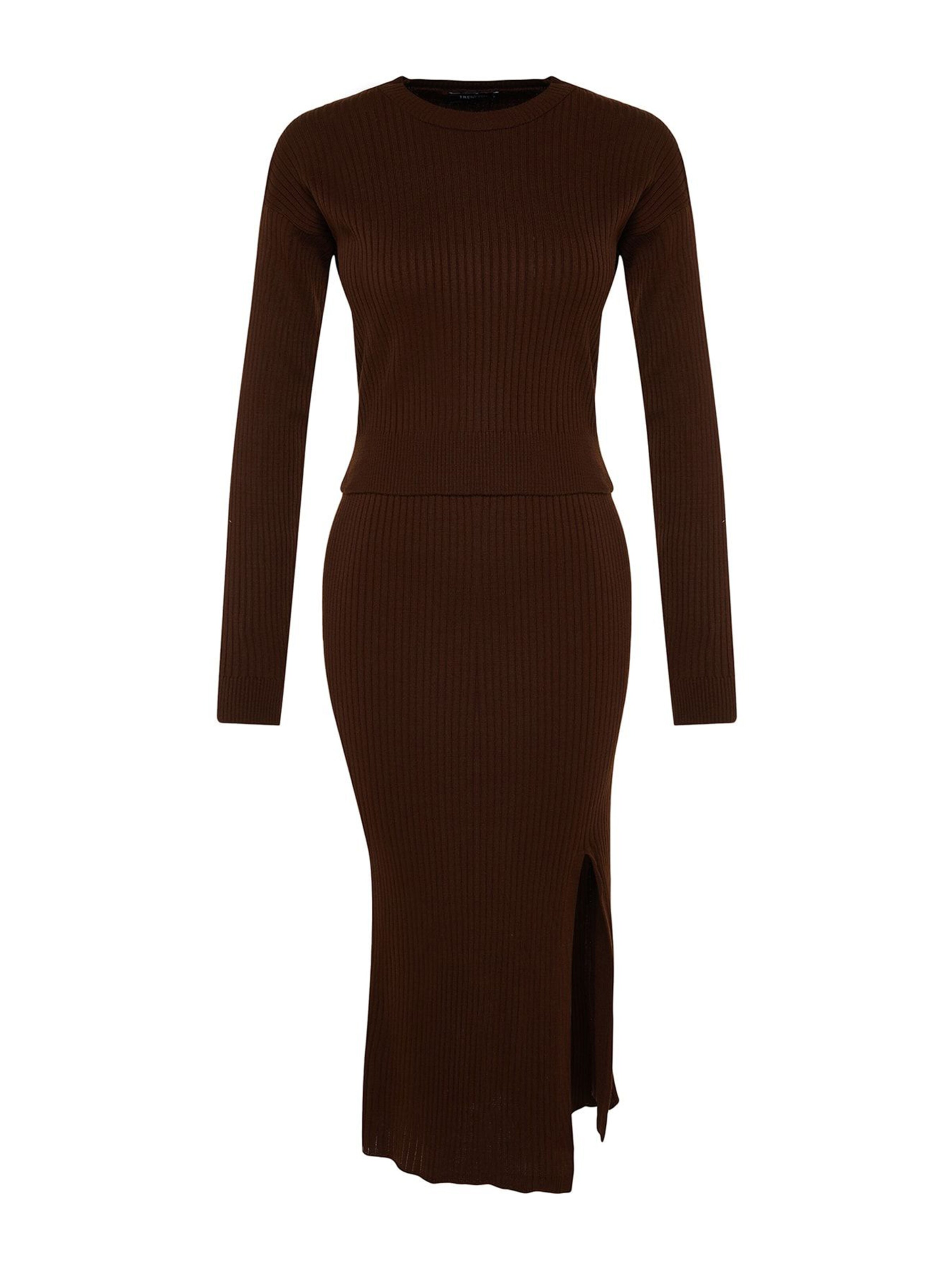 brūns Trendyol Kostīms: no priekšpuses