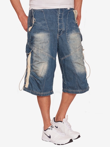 JET LAG Baggy Cargojeans 'Evan' in Blau: Vorderseite